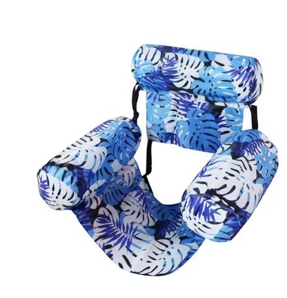 Inflatable Floating Lounger for Adult,Portable Pool Float Chair,Foldable Recliner for Swimming Pool,Lake,Beach Summer Relaxation