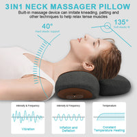 Neck Massager Pillow Cervical Stretcher Heating COSSEAL TM