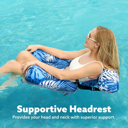 Fauteuil flottant gonflable, chaise flottante portable pour piscine