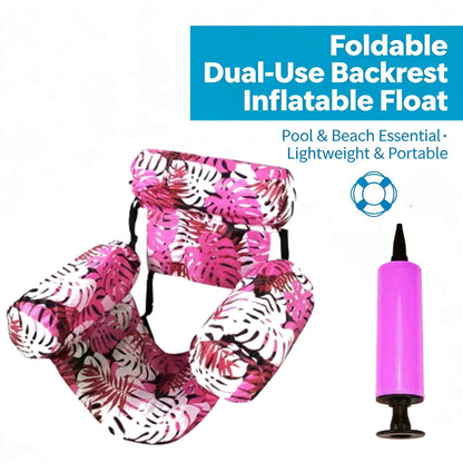 Fauteuil flottant gonflable, chaise flottante portable pour piscine