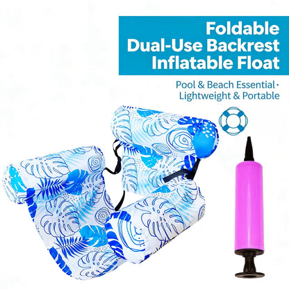 Fauteuil flottant gonflable, chaise flottante portable pour piscine